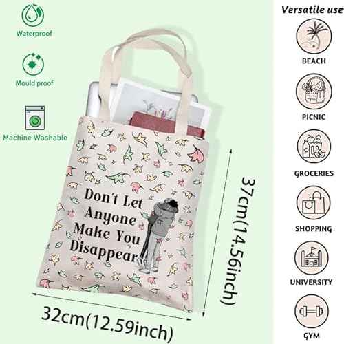 FOTAP LGBTQ Gift Hi Leaves Tote Bag Spotify Inspired Gift Nick and Charlie Gifts BL Boys Love Gifts (Disappear Tote)