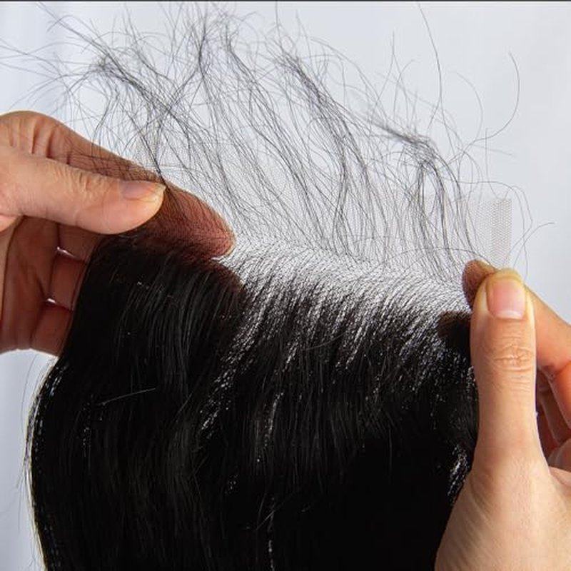 KRN 4x4 Real HD Lace Closure Only, 0.11mm Ultra-thin Invisible Swiss HD Lace Closure with Tiny Single Knot 12A Grade Brazilian Virgin Human Hair Body Wave Closure Pre Plucked with Baby Hair 20 Inch