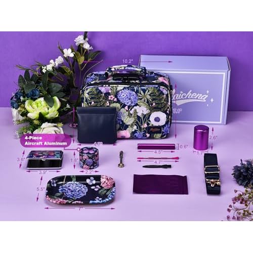 Storage Bag with Combination Lock Large Storage Container Cosmetic File Organizer Case Medicine Lock Box Portable Travel Storage Pouch Halloween Makeup Bag Purple