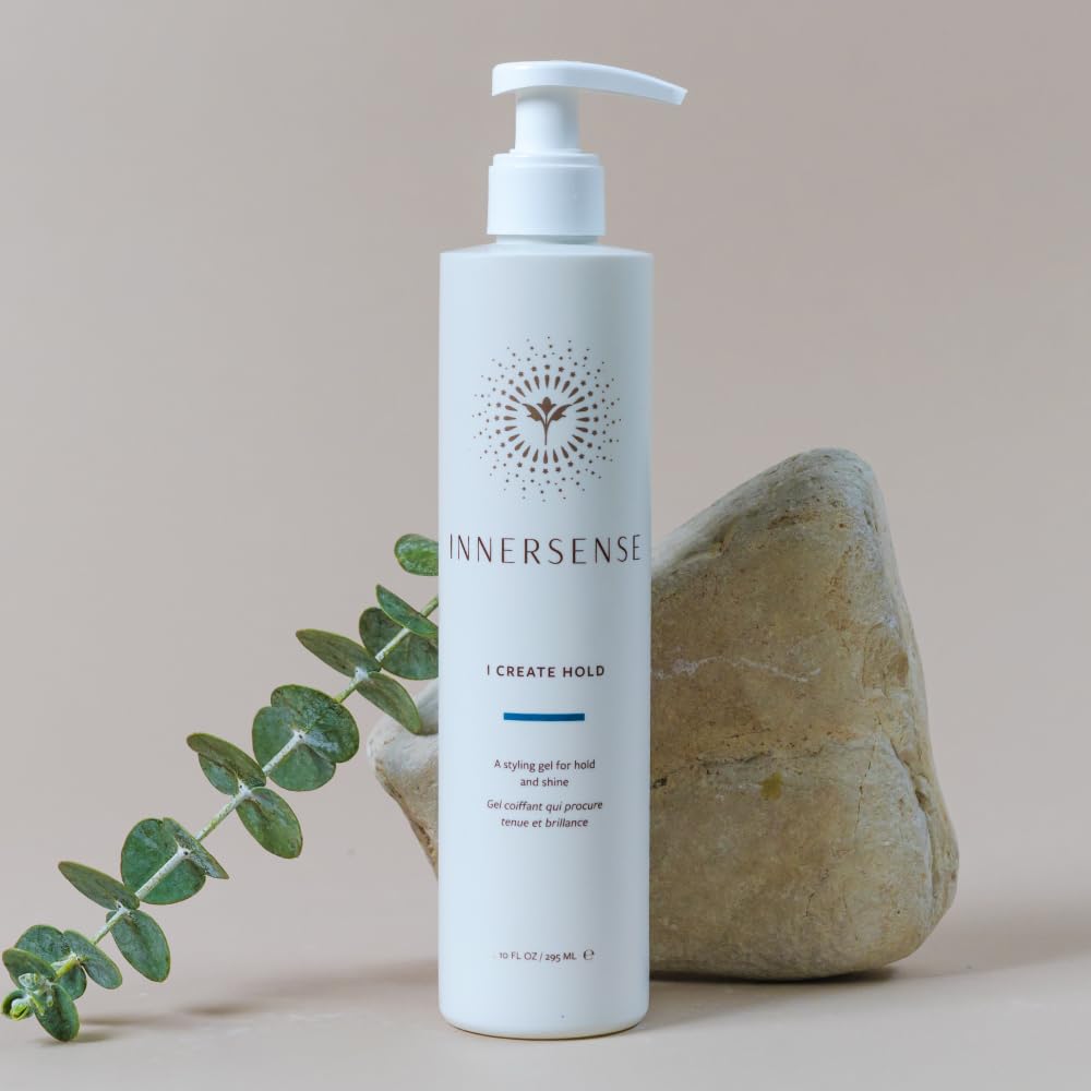 INNERSENSE Organic Beauty - Natural I Create Hold Styling Gel | Non-Toxic, Cruelty-Free, Clean Haircare (Full Size, 10 fl oz | 295 ml)