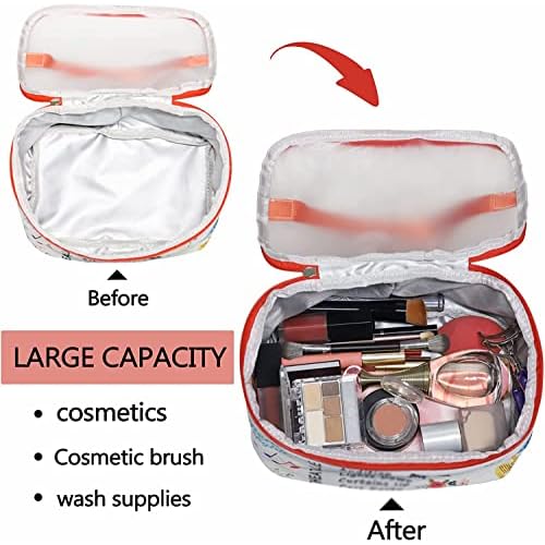 PXTIDY Ice Skating Gifts Skating Cosmetic Organizer Bag Live Love Figure Skating Gifts Makeup Case Skate Lover Gift for Women Skating Team Gift(-LT)
