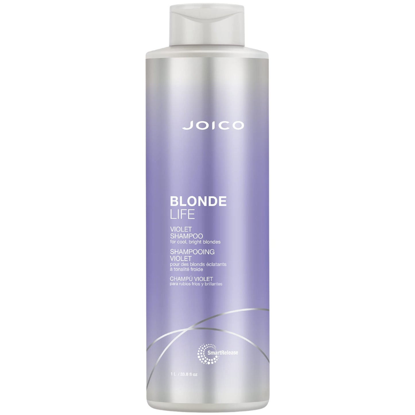Joico Blonde Life Violet Shampoo | For Cool & Bright Blonde Hair | Neutralize Brassy Tones | Banish Yellow Tones | Boost Shine | Sulfate Free | With Monoi & Tamanu Oil | 33.8 Fl Oz
