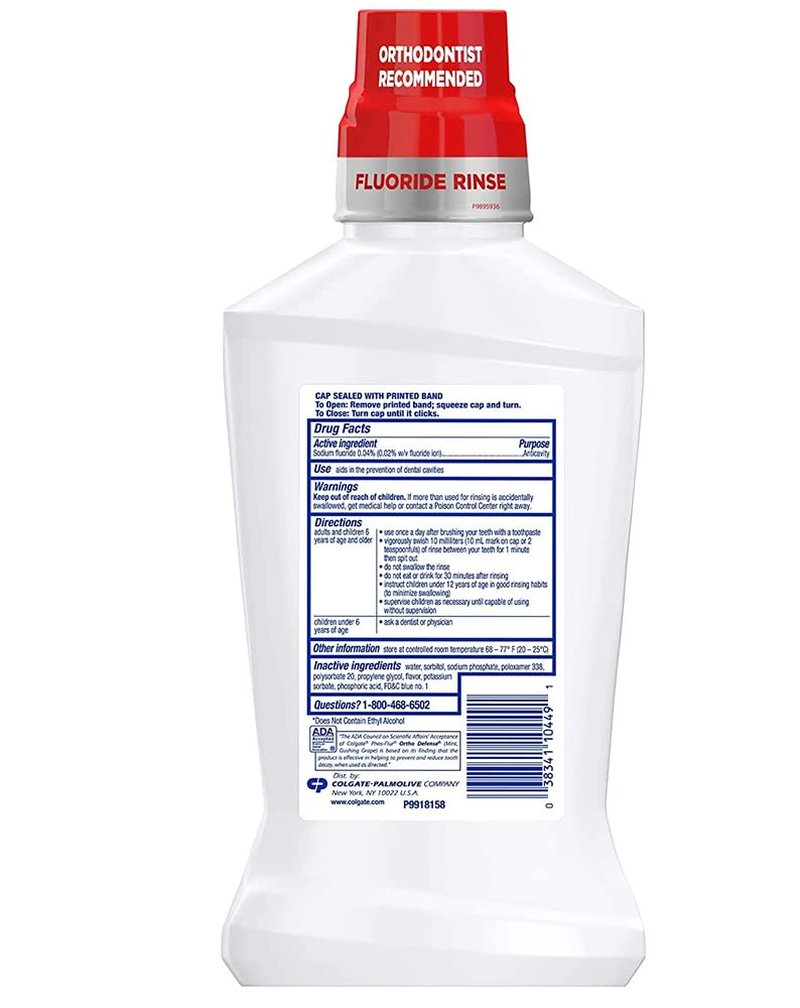 Colgate Phos-Flur Anti-Cavity Fluoride Rinse Mint 16 oz (Pack of 3)