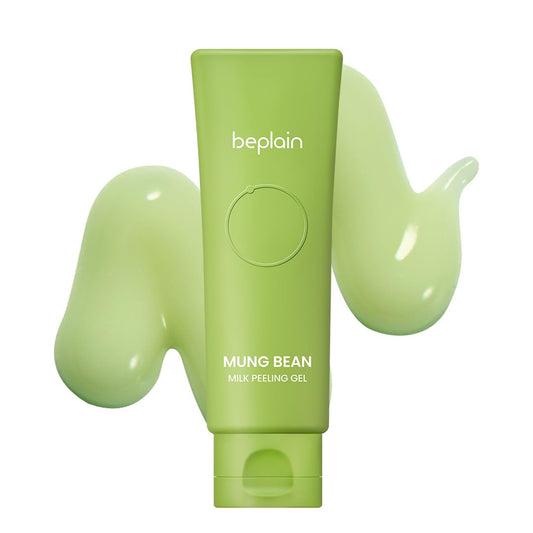 beplain Mung Bean Milk Peeling Gel | Gentle Exfoliator with Hyaluronic Acid | Dead Skin Cell Remover for Smooth Texture | Hydrating Daily Peeling Gel | Korean Skincare | 4.05 fl.oz