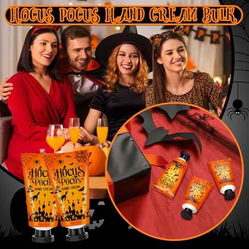 48 Sets Halloween Hand Cream Gifts Bulk Halloween Party Supplies Favors Hand Cream Travel Lotions Size Bulk with Ghost Spiderweb Skull for Birthday Christmas Holiday Party Guest Gifts
