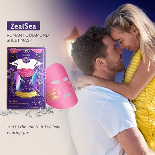 Zealsea Face Masks Skincare, Collagen Face Mask for Anti Aging, Hydrating Face Masks, Astaxanthin Q10 Face Mask for Antioxidant, Magic All-in-one Sheet Mask, Self Care Gift for at Home Spa Party 6pack