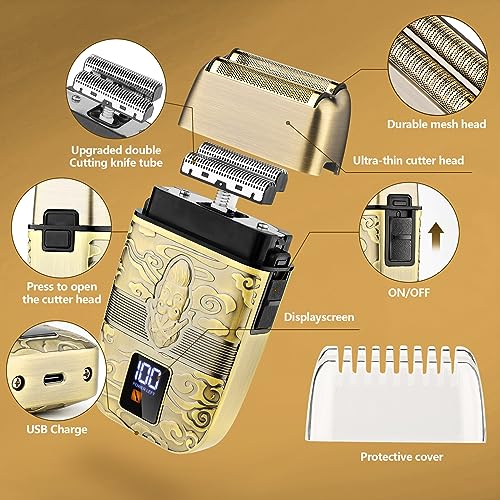 Lanumi Professional Hair Clipper Trimmer Set for Men Electric Shaver Razor Cordless Hair Cutting Barber Clippers Beard Trimmer Men¡¯s Grooming Kit Gifts for him