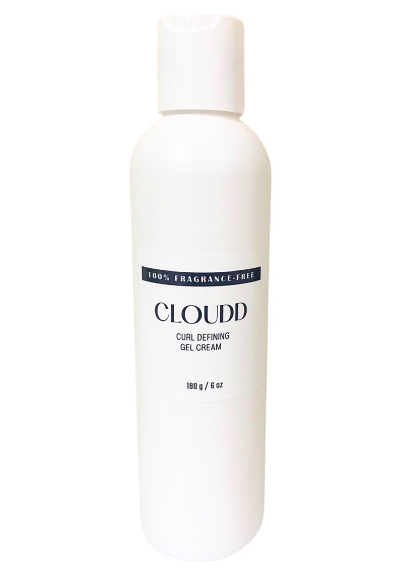 CLOUDD Fragrance-Free Curl Defining Gel Cream, 100% Fragrance-Free and Essential Oil-Free, Unscented