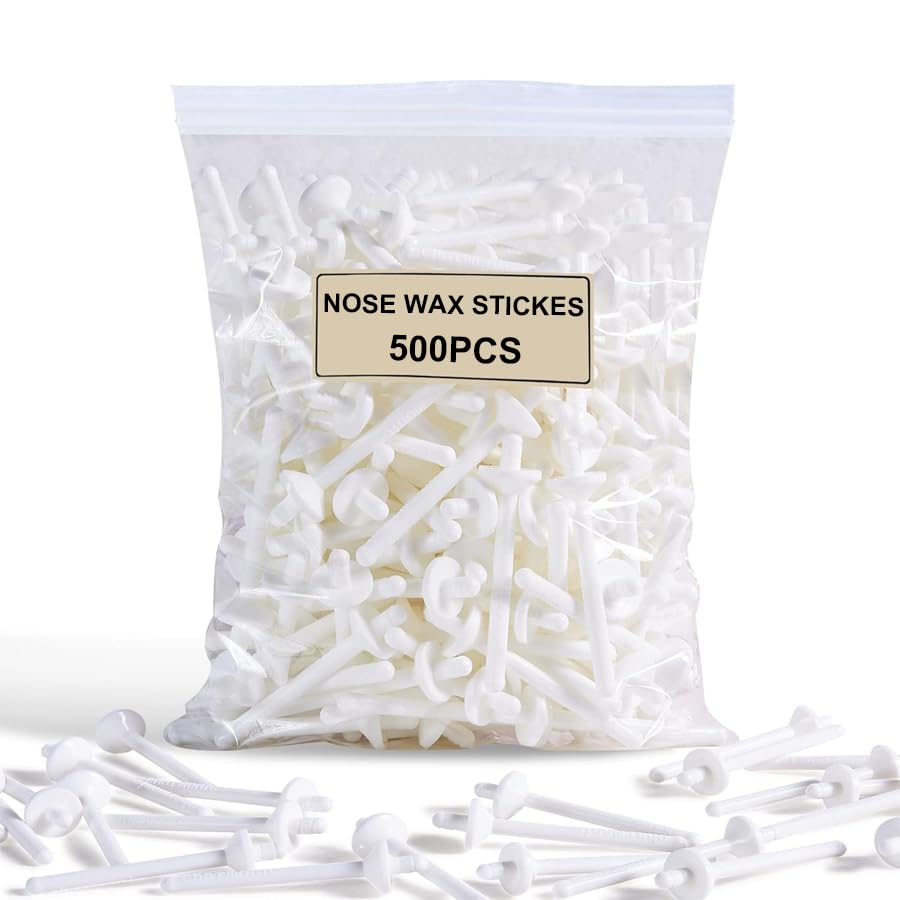 Nose Wax Kit - 500 Pcs Wax Sticks for Nostril Cleaning & Hair Removal | Ideal for Men & Women