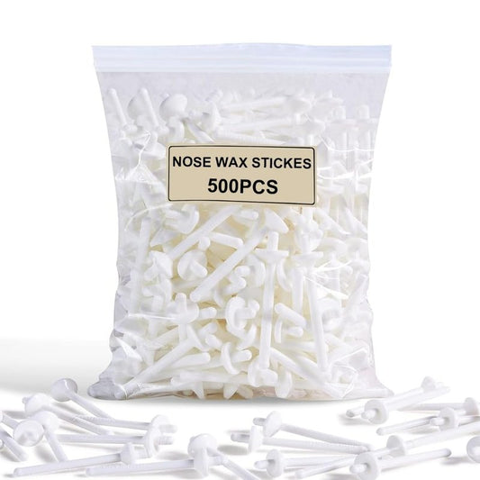 Nose Wax Kit - 500 Pcs Wax Sticks for Nostril Cleaning & Hair Removal | Ideal for Men & Women