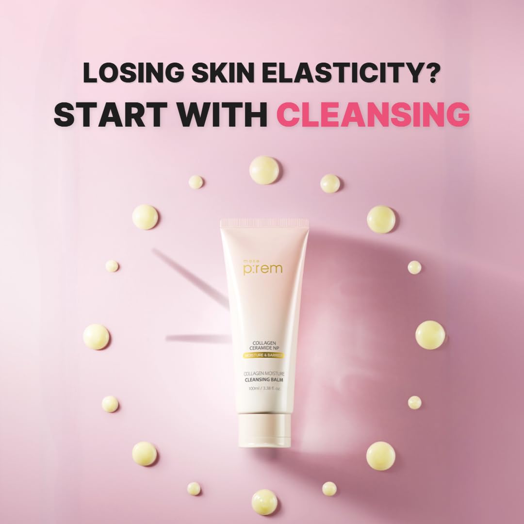 Collagen Moisture Cleansing Balm - Gentle Makeup Remover for Pore Tightening | Korean Skin Care, 3.38 fl. oz.