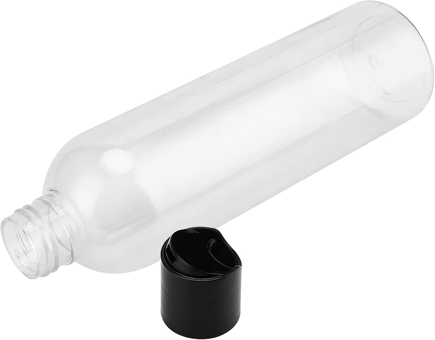 8 Oz Plastic Bottles - 40 Pack Clear Refillable Travel Squeeze Lotion Containers | Disc Top Caps for Shampoo & Creams