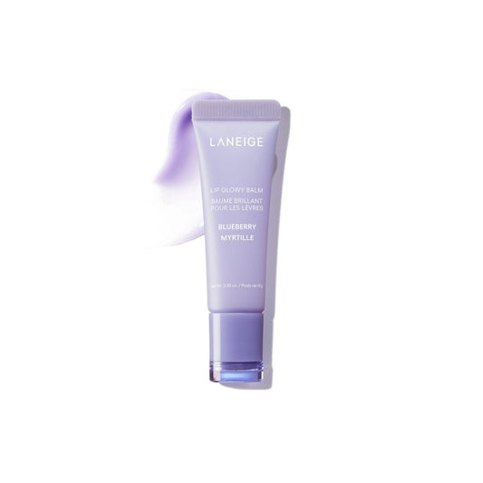 LANEIGE Lip Glowy Balm, Blueberry: Sheer Tinted Lip Moisturizer with Shea Butter, for Hydrating Shine & Soft Lips