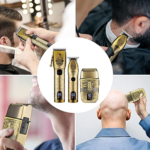 Lanumi Professional Hair Clipper Trimmer Set for Men Electric Shaver Razor Cordless Hair Cutting Barber Clippers Beard Trimmer Men¡¯s Grooming Kit Gifts for him