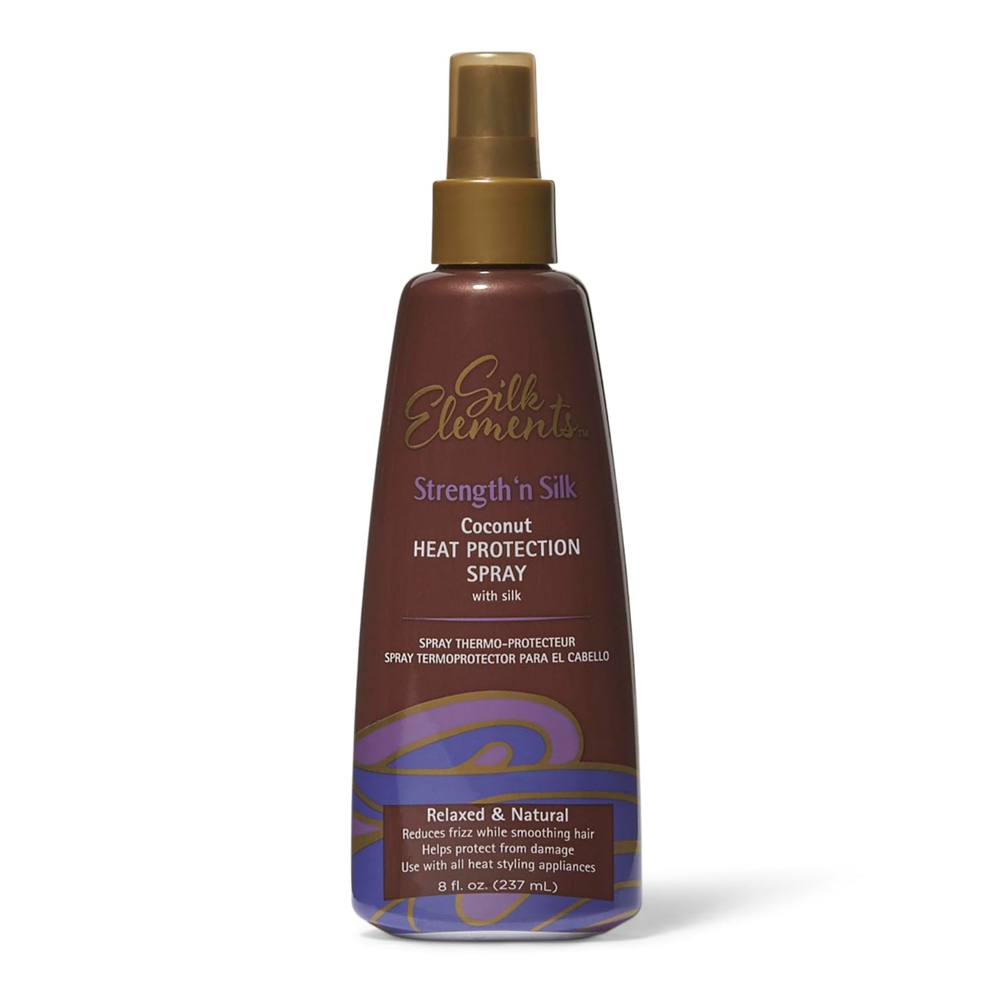 Silk Elements Coconut Heat Protection Spray - Nourishing Hair Shield | 8 oz
