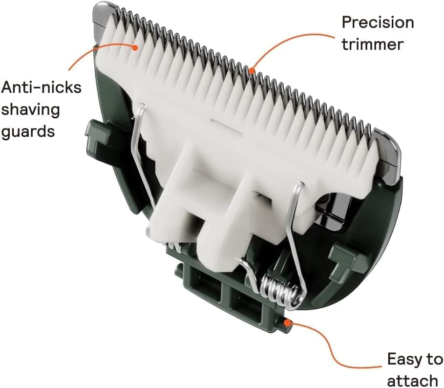MERIDIAN - The Starter Package - Original Electric Body & Pubic Hair Trimmer Set, 1 Replacement Blade - Cordless, Waterproof, Rechargeable - for Men and Women - Easy & Pain-Free Grooming Kit - Sage