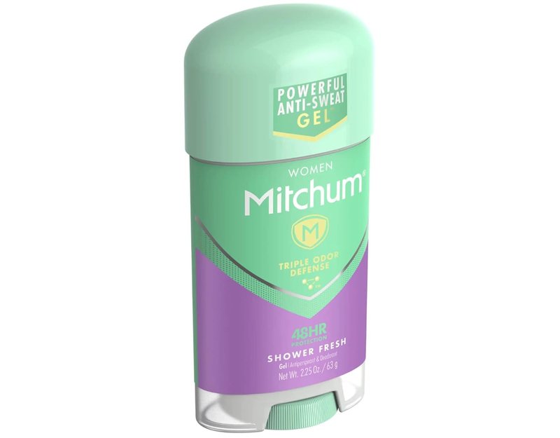 Mitchum Gel Anti-Perspirant Deodorant for Women - Triple Odor Defense, Powder Fresh | 2.25 Oz - 5 Pack