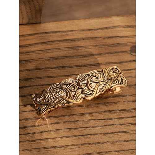 HAQUIL Viking Vintage Rectangular Hairclip, Retro Hair Clip, Celtic Knot Protection, Hair Barrettes, Accessories Jewelry Charm Gift for Women