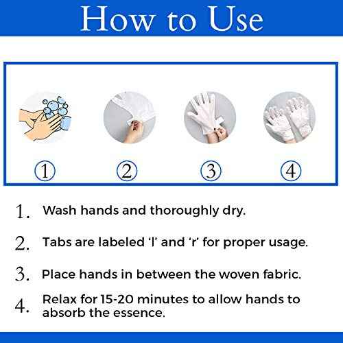 Borghese Deep Hydration Hand Sheet Masks (3 Pairs) - Hand Masks with Sodium Hyaluronate, Hydrolyzed Collagen, & Allantoin for Moisture & Anti-Aging