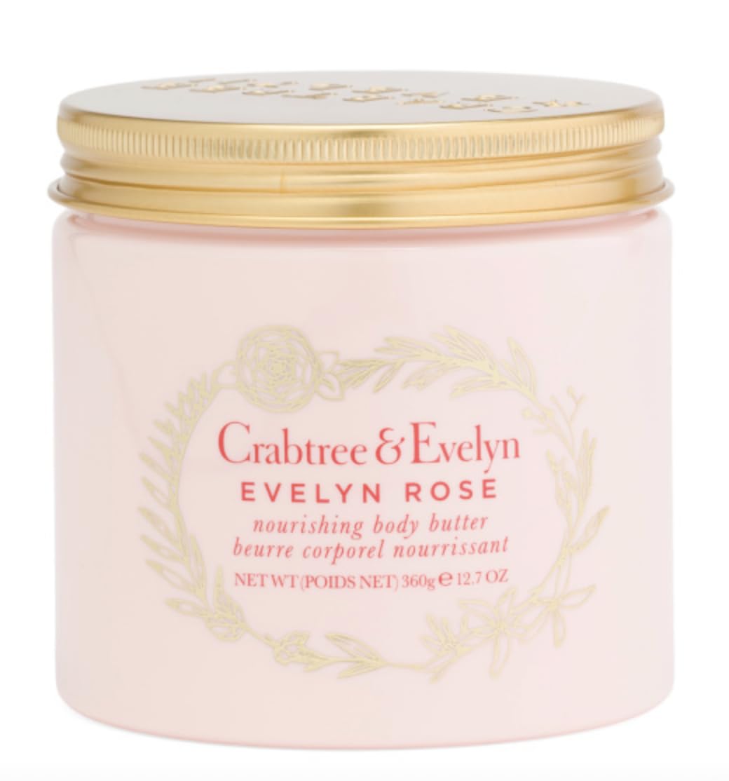 Evelyn Rose Body Butter - Luxurious Moisturizing Cream | 12.7 oz for Silky Skin