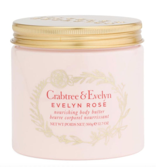 Evelyn Rose Body Butter - Luxurious Moisturizing Cream | 12.7 oz for Silky Skin