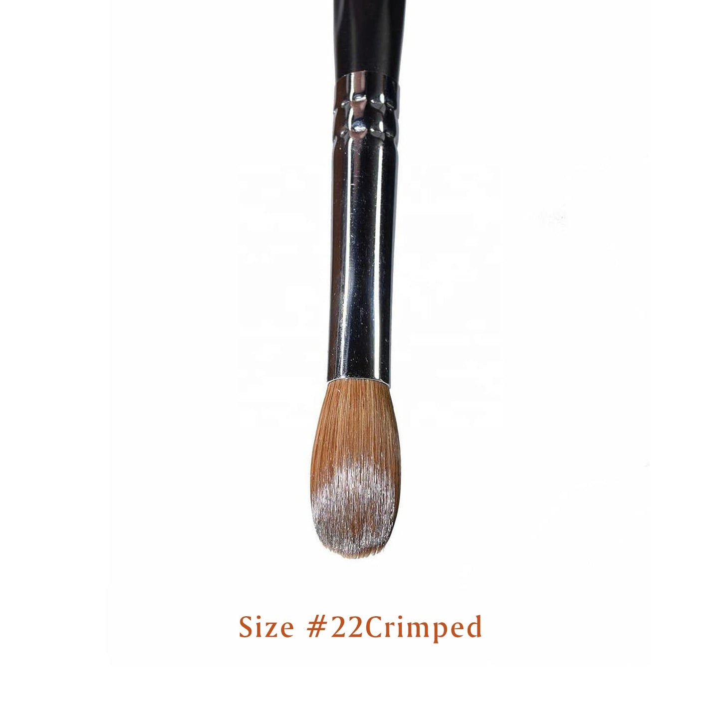 Yasterd Acrylic Nail Brush 100% Kolinsky Acrylic Brushes for Nails Size 22 Oval Crimped Shaped Nail Brushes for Acrylic Application Black Wood Handle Professional Nail Art Powder Brush Manicure Tool