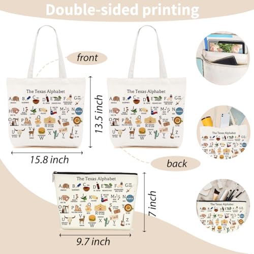 Texas State Speech Therapy 0ccupational Therapy Gifts Tote Bag Makeup Bag for Women Girl Sister Birthday Christmas