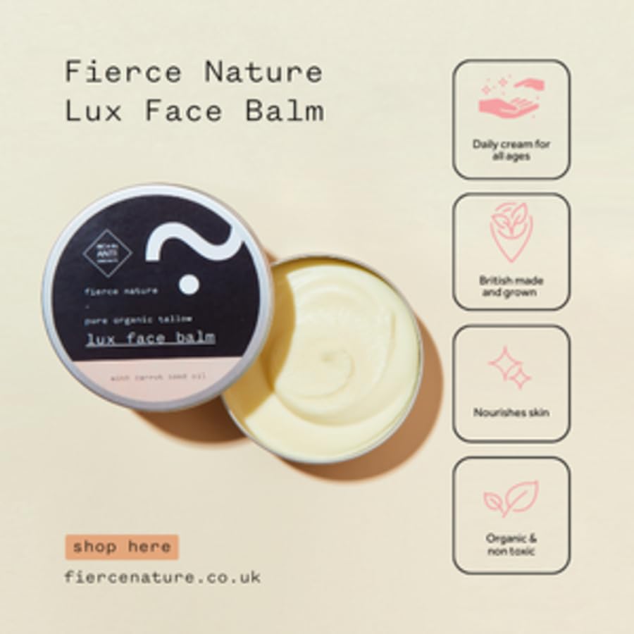 Luxe Face Balm - Vitamin-Rich Carrot Seed Oil Moisturizer | Unscented 100g for Men & Women