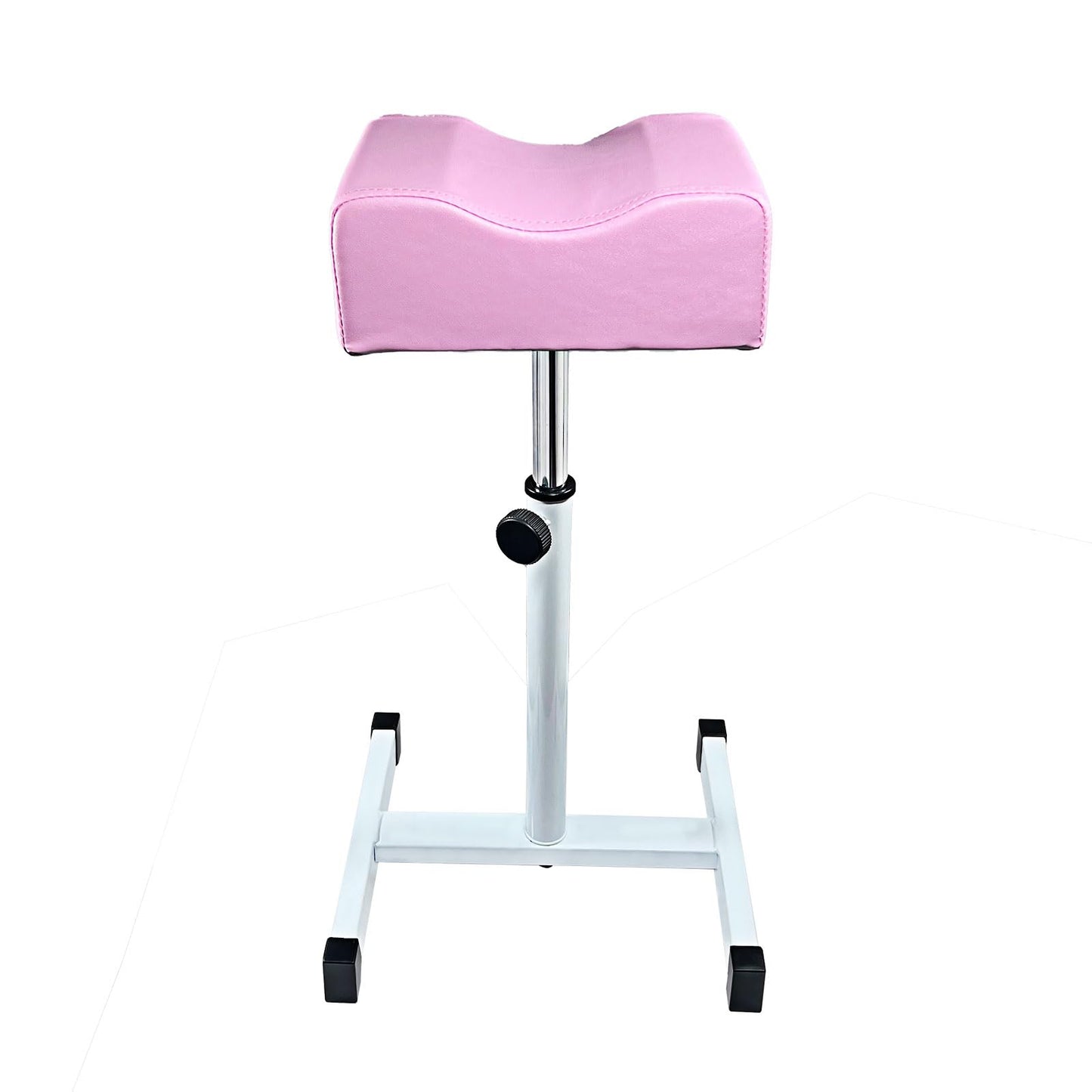 LOVEVLOGY Pedicure Foot Rest,Height Adjustable Pedicure Chair,Non-Slip Pedicure Stool for Massage Office or Home,Pink