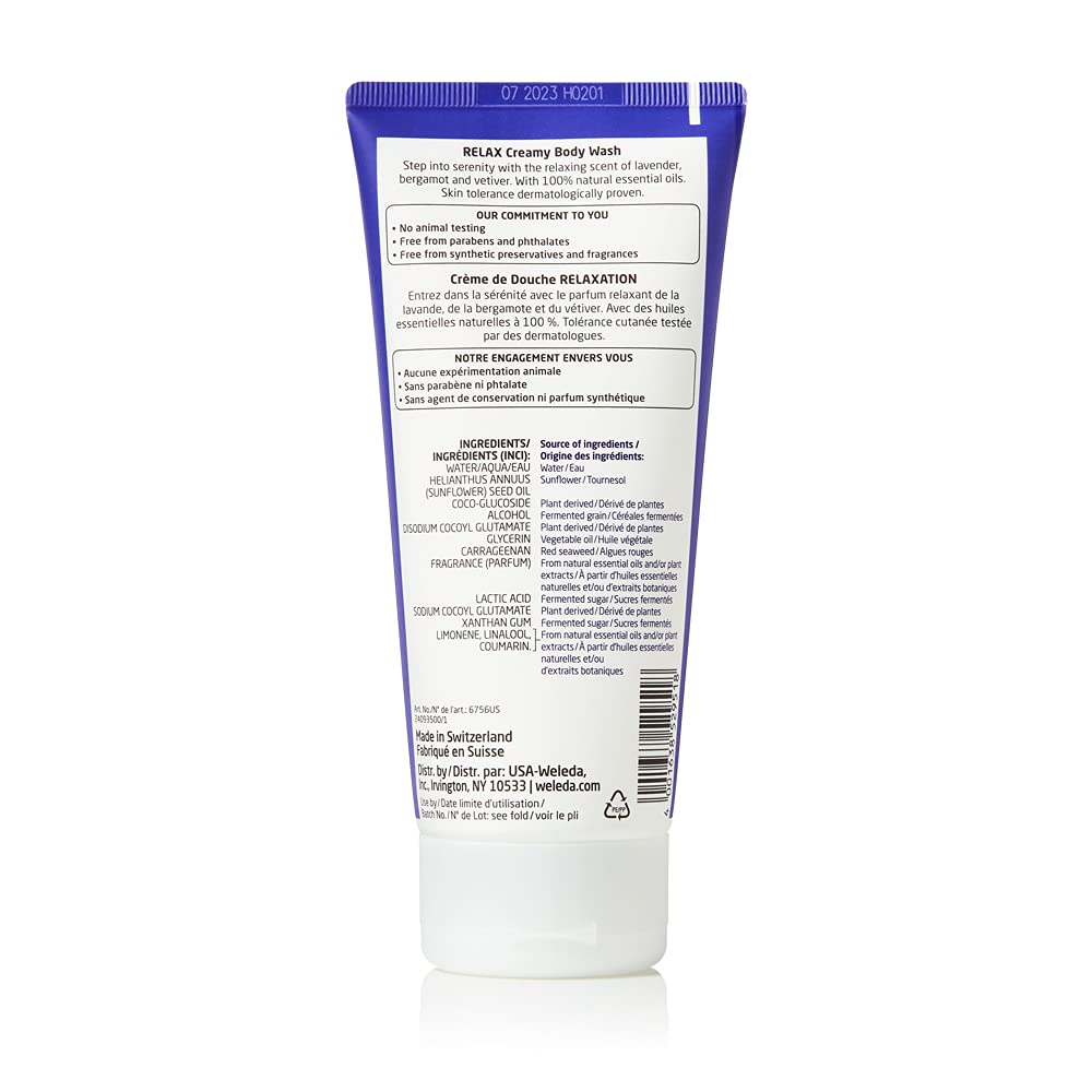 Weleda Aroma Essentials Body Wash Collection, 6.8 Fluid Ounce (Pack of 3), Energy Shower Gel, Pamper and Relax Body Wash, Gentle Plant Rich Cleanser