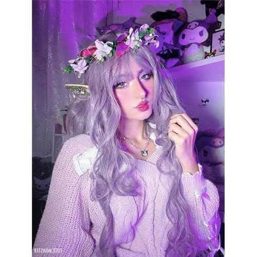 Renaissance Mushroom Elf Ears with Crown - Flower Butterfly Headpiece Soft Elven Fairy Ears and Woodland Floral Headpiece for Women Christmas Renfaire Halloween Cosplay Bridal Party Photo Shoot Props