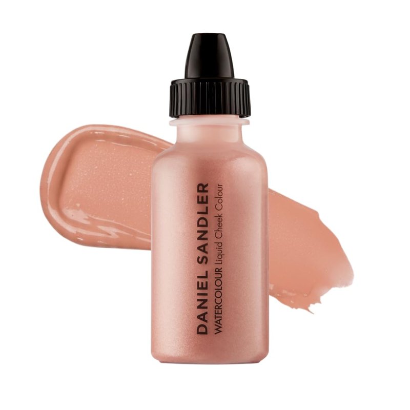 Daniel Sandler Watercolour Liquid Illuminator - Glow 15ml | Shimmer Blush & Highlighter for Cheeks & Lips, Oil-Free, Lightweight, Buildable