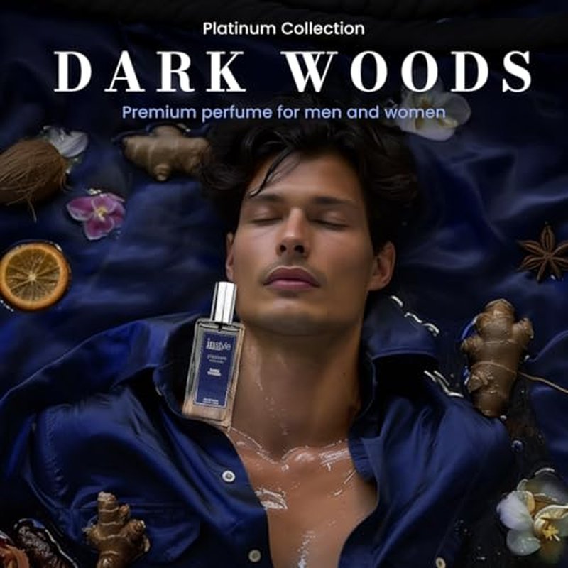 Instyle Fragrances Platinum Collection Dark Woods, Premium Unisex Eau de Parfum, CLEAN, Vegan, Paraben-Free, Never Tested on Animals, 3.4 Fluid Ounces
