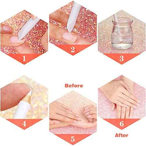 Blulu 3 Pieces White Nail Pencil 2-in-1 Nail Whitening Pencil French Nail Pencils with Cuticle Pusher for DIY Nail Manicure Supplies