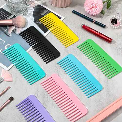 Meanplan 21 Pcs Operation Christmas Bulk Items Large Wide Tooth Comb Bulk for Curly Wet Hair Long Tooth Detangler Comb Christmas Charity Gift No Handle Styling for Women Men