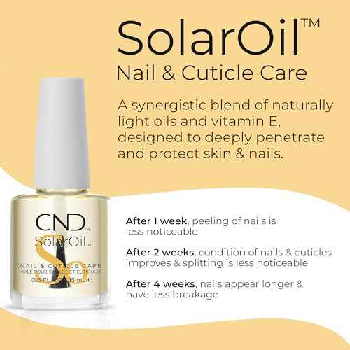 CND Cuticle Couple, SolarOil + Cuticle Eraser, Natural Blend Oils, Moisturizes and Conditions Skin, Gentle Exfoliator, 0.5 fl oz.
