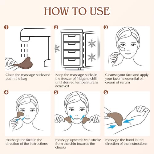 Running man Ice Globes -Facial Skin Care Tools for Women, Cryo Sticks -Unbreakable Stainless Steel and Special Design, Esthetician Supplies Cooling Spa Globes