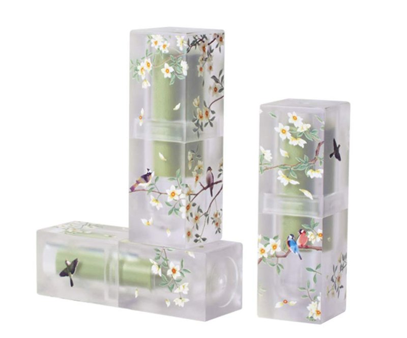 CTKcom 3.5ml Lip Balm Tubes Lipstick Tubes Spring Themed Empty Plastic Lip Tube 3D Pritned Flower Bird Refillable Container for DIY Homemade Lipstick Lip Balm Cosmetic Makeup,8 Pack