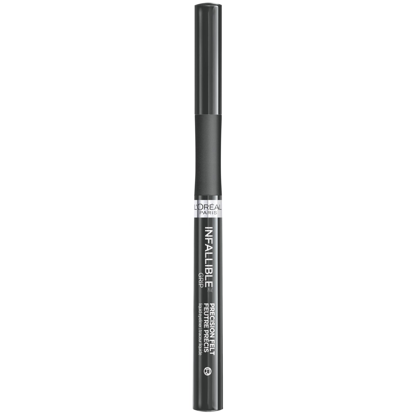 L'Oreal Paris Cosmetics Makeup Infallible Grip Precision Felt Eyeliner, Smudge Resistant, Long Lasting Waterproof Eyeliner, Grey, Grey, 0.03 fl oz