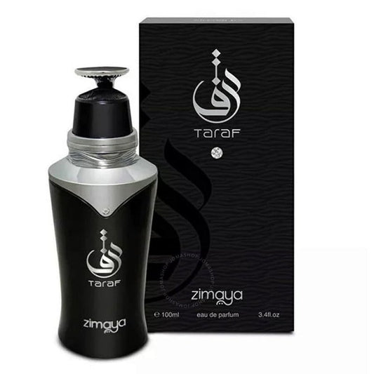 Zimaya Taraf Black Eau de Parfum Spray for Unisex, 3.4 Ounce