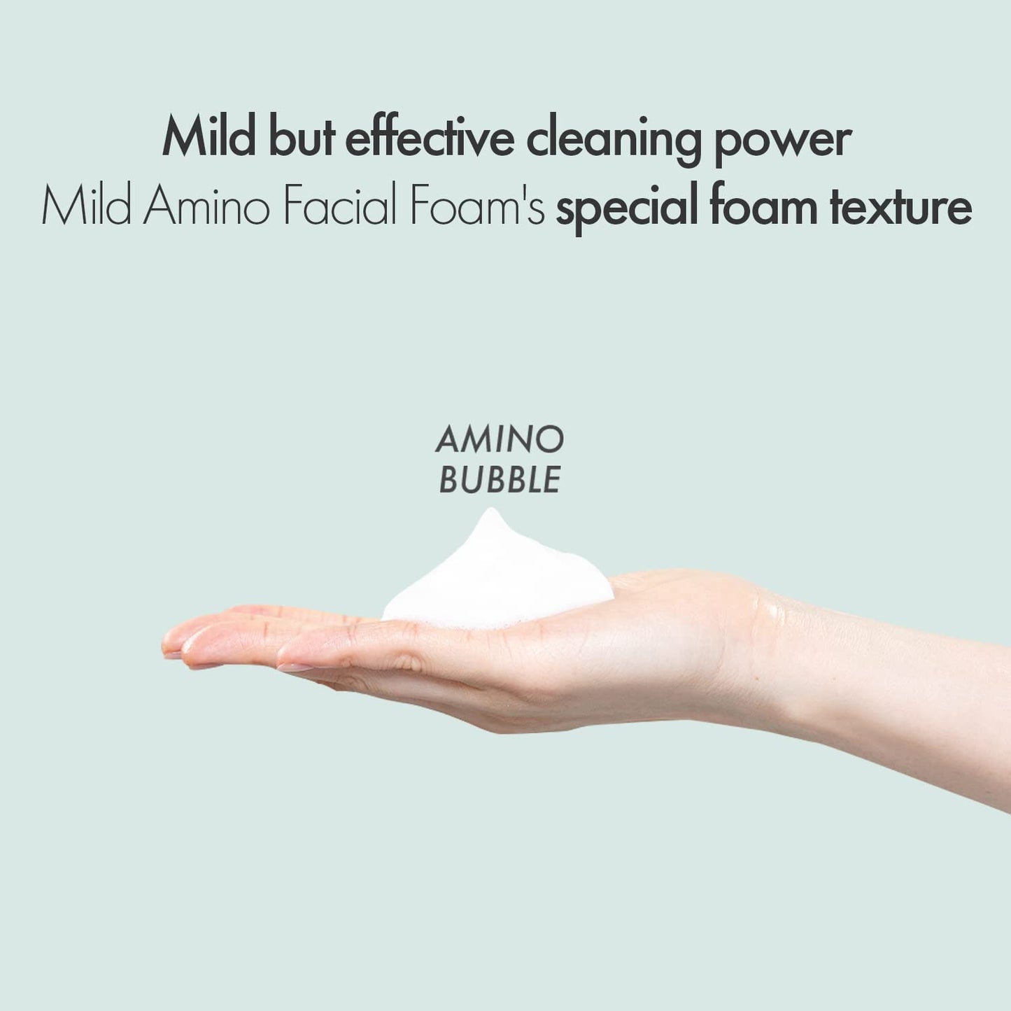 VIDIVICI Mild Amino Facial Foam – Hypoallergenic Face Wash with Amino Acid and Cica – Calming and Moisturizing Foaming Cleanser for Sensitive Skin – Fragrance Free Foam 3.72oz.