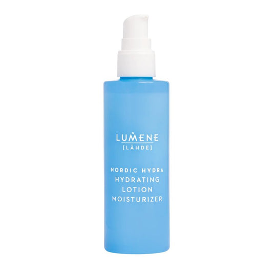 Nordic Hydra [LÄHDE] Hydrating Lotion Moisturizer | Lightweight Facial Emulsion | Controls Shine and Hydrates | Non-Comedogenic | For All Skin Types | Organic Nordic Birch Sap | Vegan | 3.4 Fl.oz.