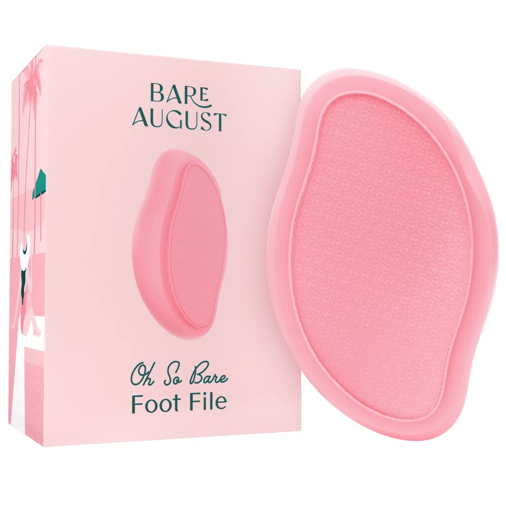 Bare August Glass Foot File & Foot Scrub Exfoliator Bundle