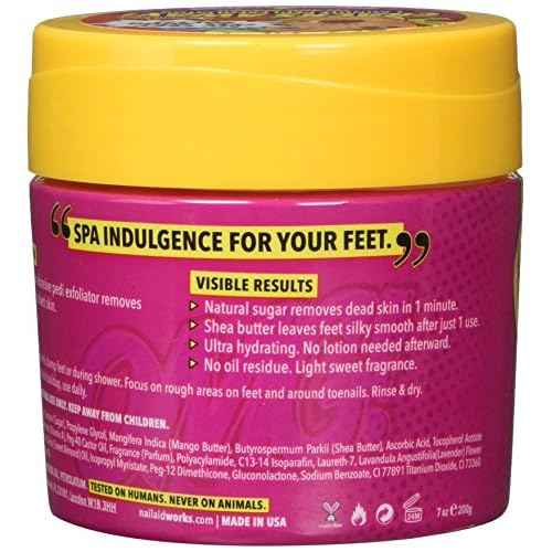 NAIL-AID Cracks Away 1 Minute Pedi Exfoliator, Clear, Mango, 7.0 Fluid Ounce
