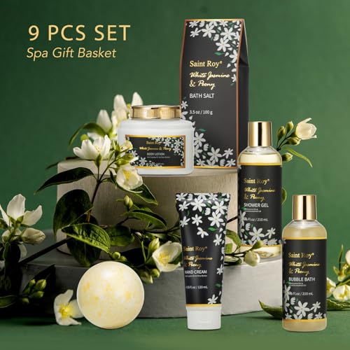 Spa Gift Basket Set for Woman, Bath and Body Gift Basket for Women Gifts Valentines Gifts Christmas Gifts for Women, Beautiful Teen Girl Birthday Gifts, Bath Kit Gift for Mothers Day