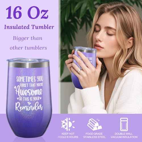 Birthday Gifts for Women Gifts Basket, Self Care Gifts ,Romantic Spa Gifts Care Package with Purple Flannel Blanket,Unique Xmas /Birthday Gifts for Mom, Sister, Wife, Girlfriend, Friends