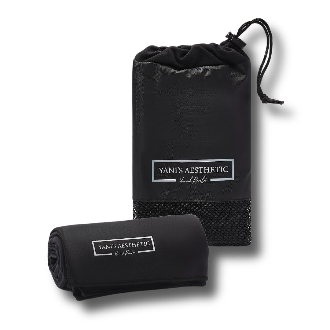 Yani's Aesthetic Professional Makeup Travel Towel - Microfiber Suede Quick Dry Towel - Multipurpose Towel for Artists & Stylists - High Absorbency Towel - Sand-Free Protect Client Surface - 75x130 cm
