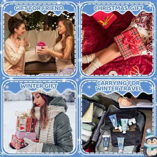 Winter Hand Cream Christmas Hand Cream Gifts Hand Lotion Bulk Gift Set Moisturizing Cracked Hand Care Lotion 1.1 Fl oz Travel Size Dry Skin Xmas Stocking Stuffers Men Women Kids Coworkers (36)