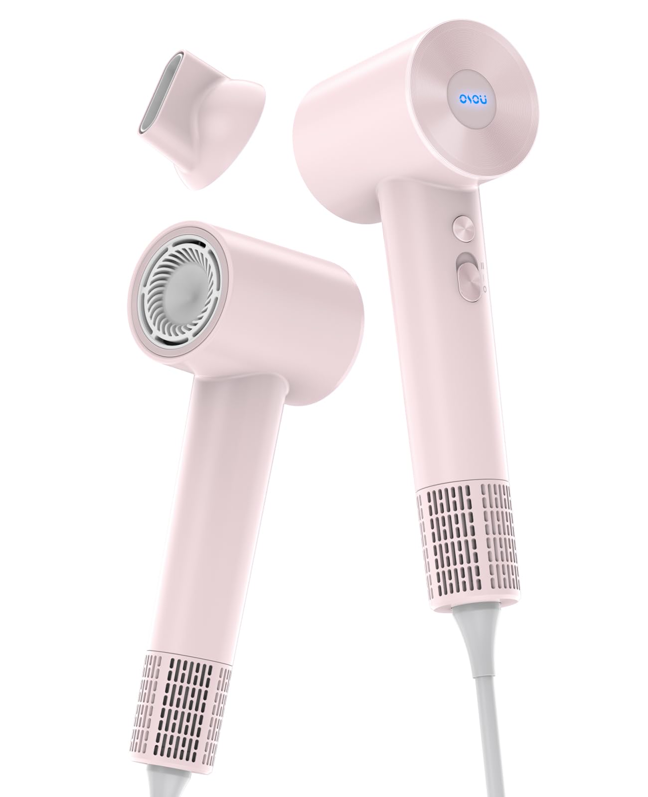 OSOU Hair Dryer, Negative Ionic Hair Dryers, High-Speed Blow Dryer with 110, 000 RPM Brushless Motor, Fast Drying Lightweight Travel Hairdryer, Low Noise Home Hair Dryer with Smooth Nozzle