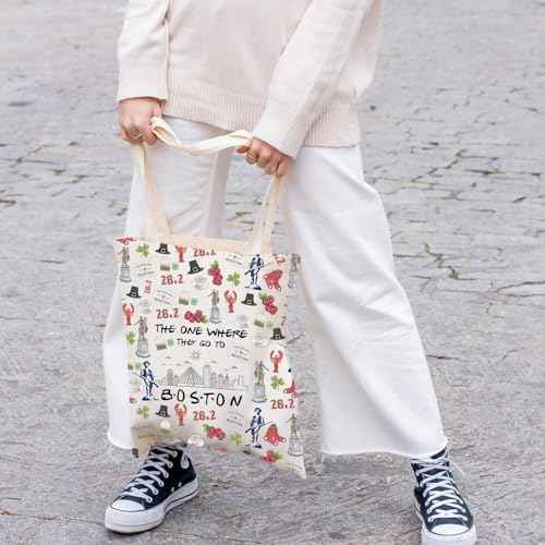 Boston Trip Makeup Bag Boston Souvenir Gift Boston Travel Bag Boston Housewarming Gift Boston Vocation Gifts Massachusetts Gift (Boston tote)